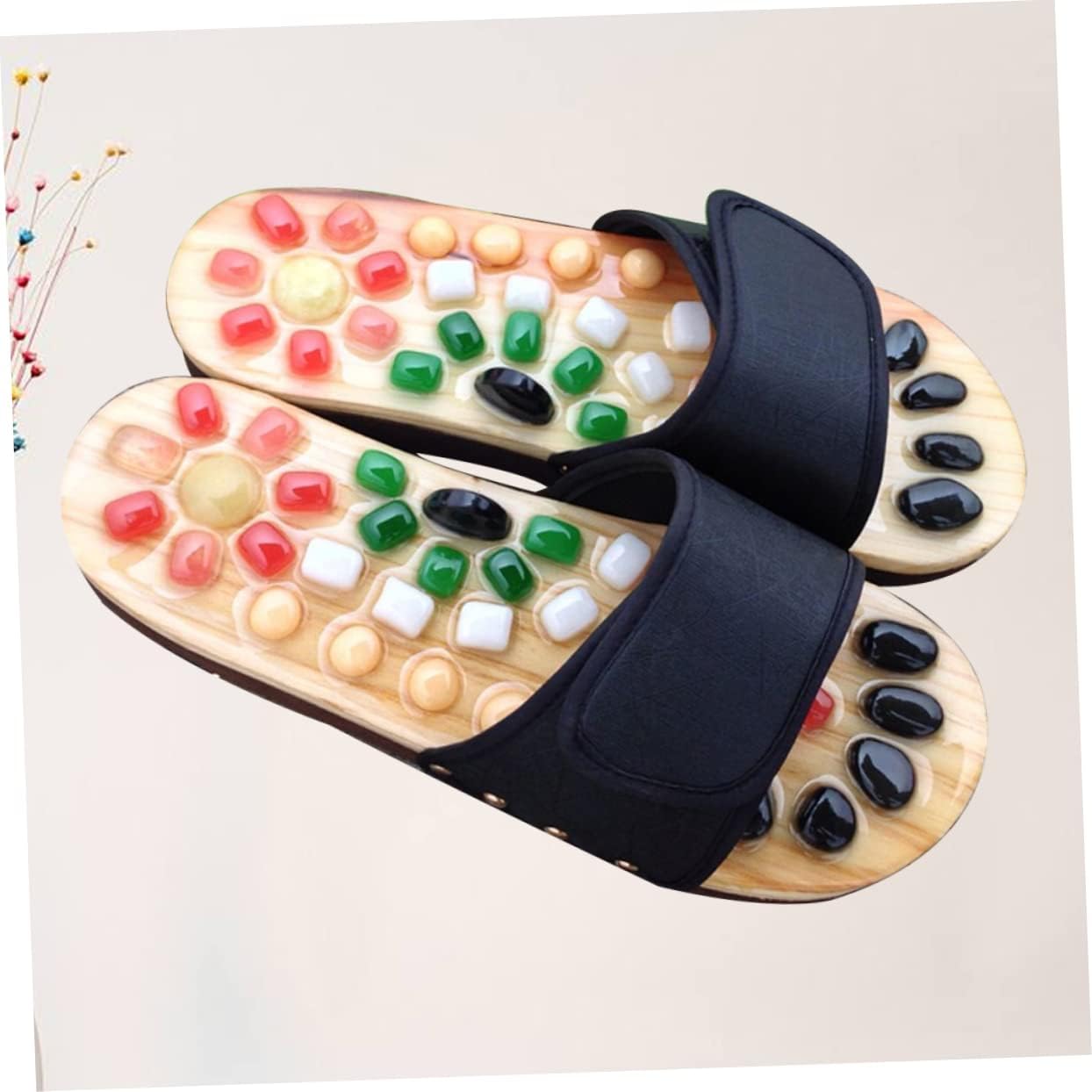 KOMBIUDA Foot Massager Slippers for Women - Pu Eva Massage Sandals to Relieve Foot Pain Improve Circulation and Soothe Tired Feet at Home