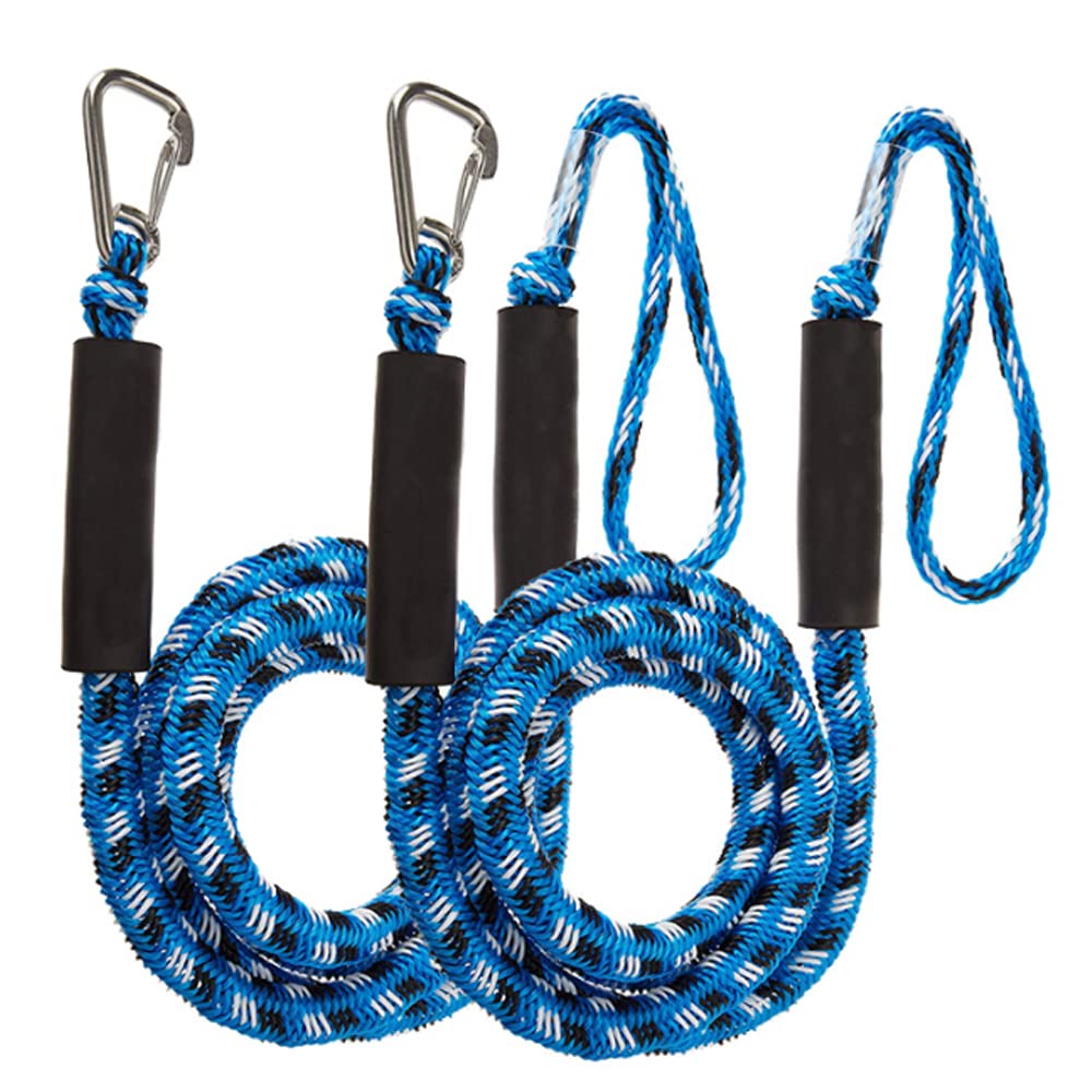 Jfgctyhxy Grün 2Pcsset Bungee Dock Line 4 Ft 2 Ropes Rope Cord Dockline(Grün)