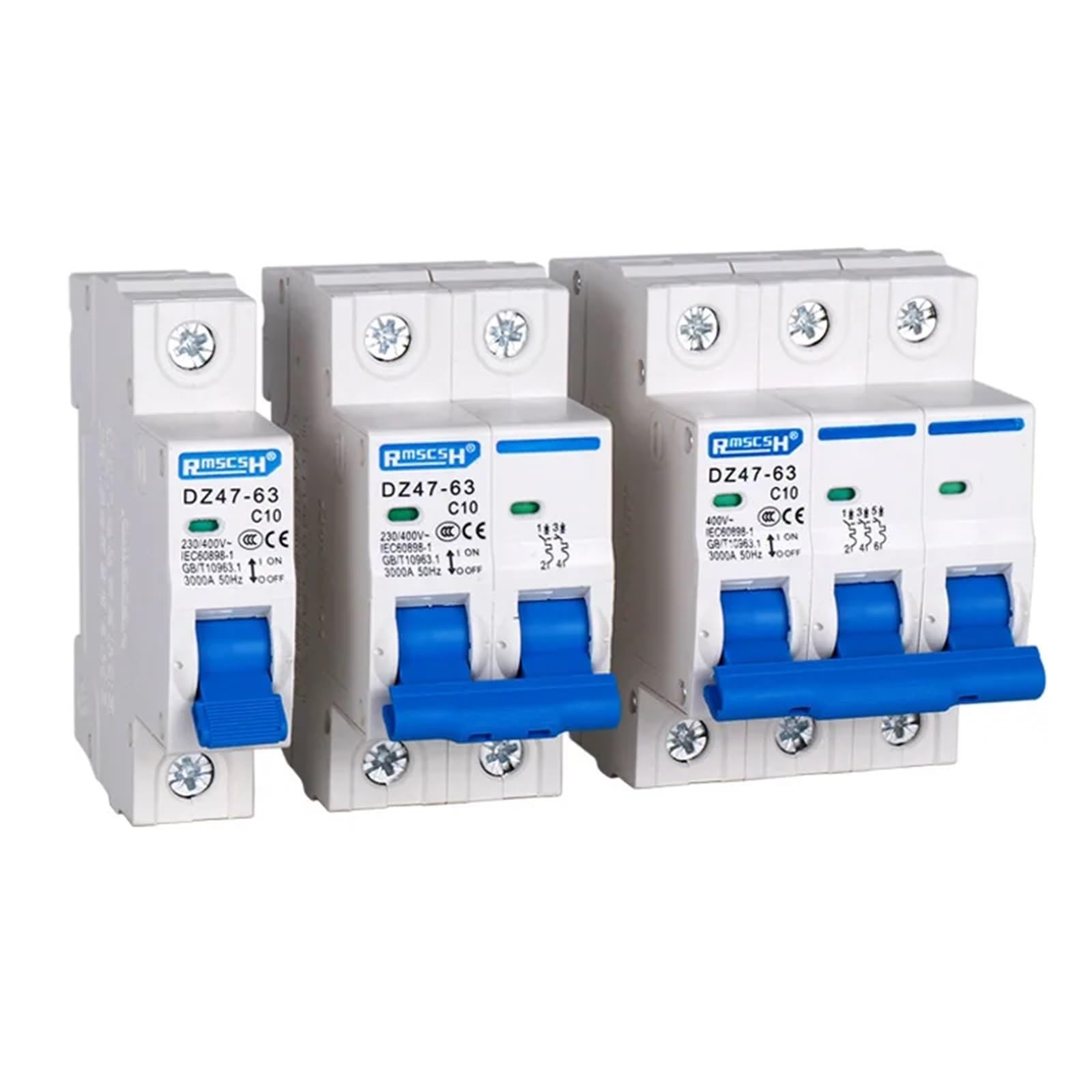 Mini wyłącznik DZ47-63 10A 16A 20A 25A 32A 40A 50A 63A 4P 400V, bezpieczeństwo domowe, siekacz (20A)