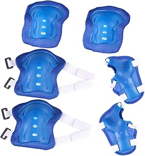 BESPORTBLE 1 Conjunto/6 Peças Equipamento De Ciclismo Esportivo Para Meninas Protetor De Joelho Para Ciclismo Protetor De Joelho Para Patinação Equipamento De Proteção Para Crianças