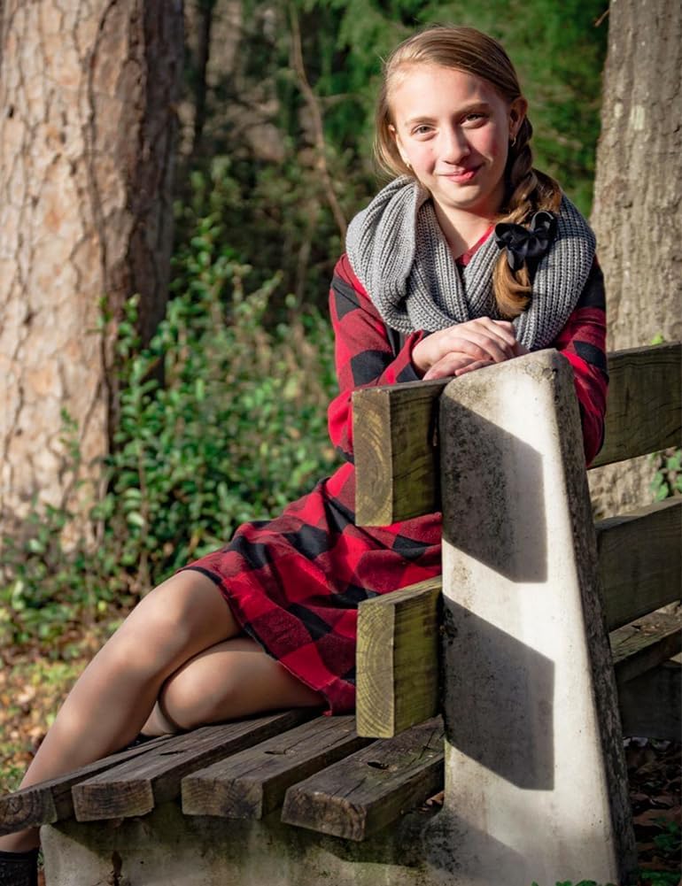 FANCYINN Women Long Sleeve Plaid Pattern Tunic Tops Shirt Casual Dress - Image 2