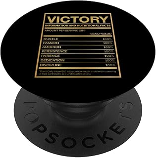 Nutritional Facts Label Victory Ingredient List Motivational PopSockets PopGrip: Swappable Grip for Phones & Tablets