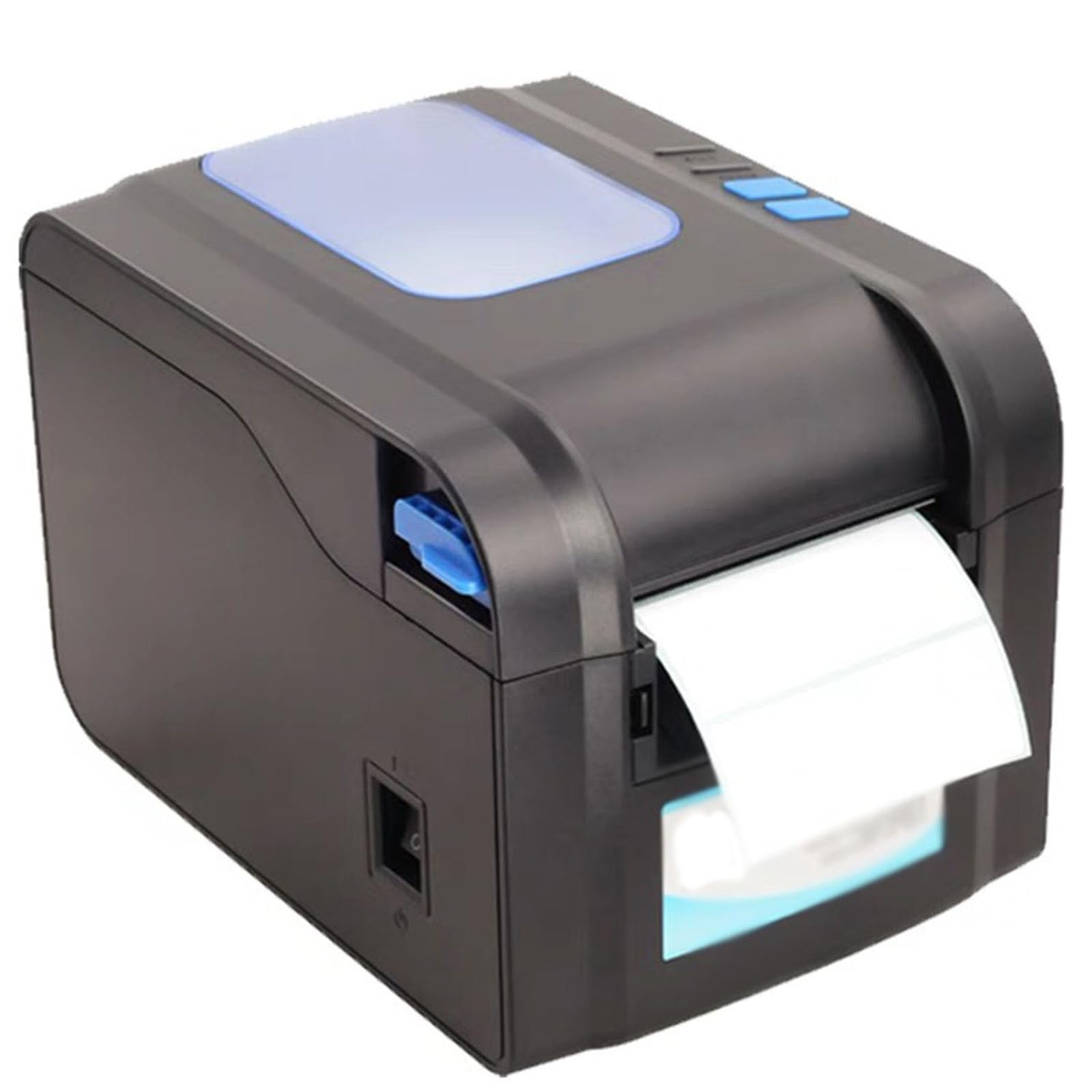 Stampante automatica per etichette peeling, stampante termica con interfaccia USB, strumento di stampa per biglietti di trasporto da 7,4 x 5,1 x 5,3 pollici, 2,6 kg, larghezza massima di stampa 80 mm,