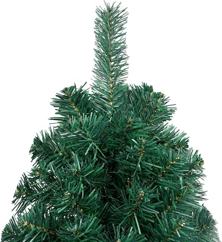 Miniatura 4 de Árbol de Navidad artificial, árbol de Navidad blanco, árbol de Navidad preiluminado, arbol de Navidad con Luces, con soporte, color verde, PVC de 6
