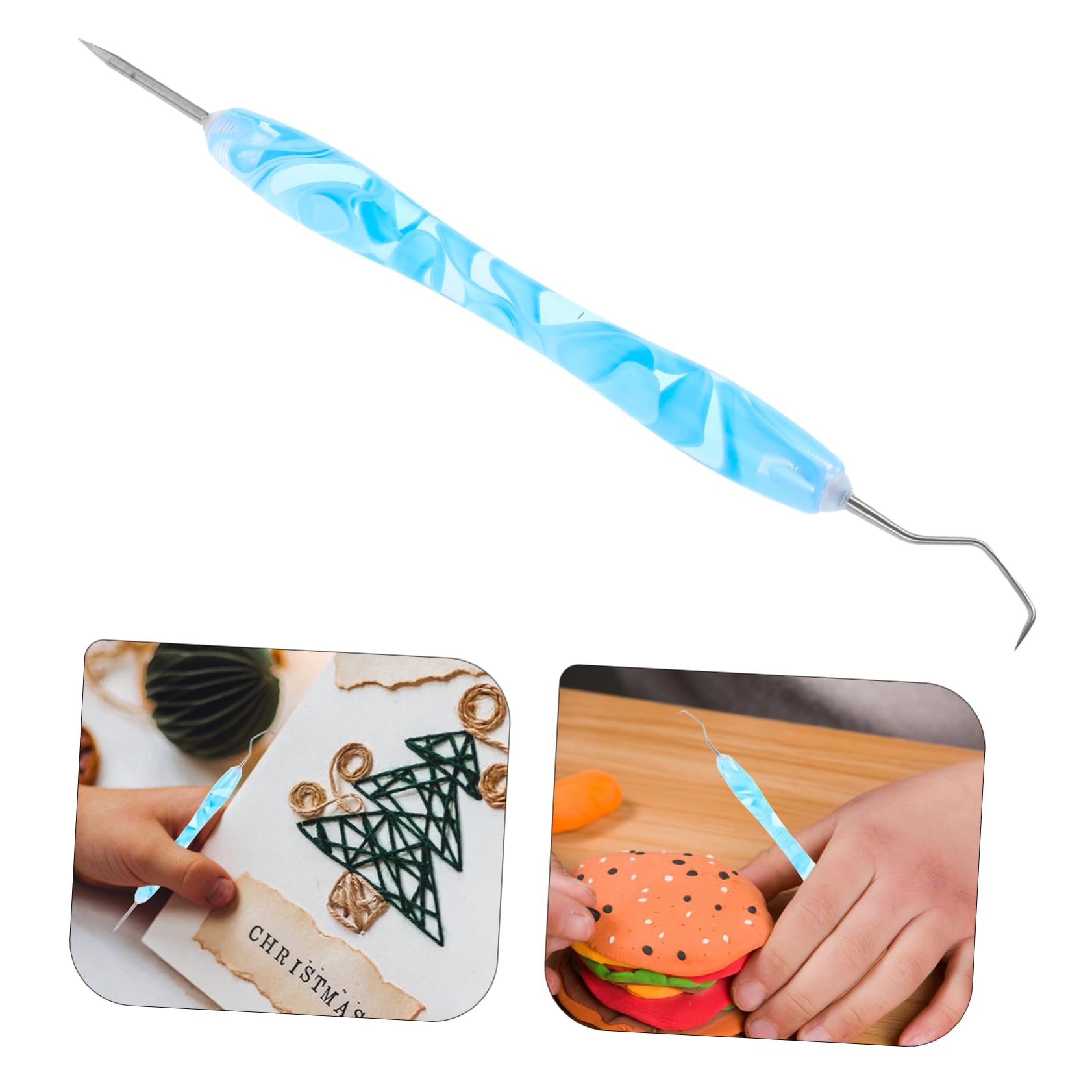 SHINEOFI 5 Set Coltello Da Diserbo Giocatore Kit Giradischi Rimovibile Vinile Disco in Vinile Attrezzi Per Sarchiare Attrezzo Accessori Di Base Documentazione Sky-blue Plastica