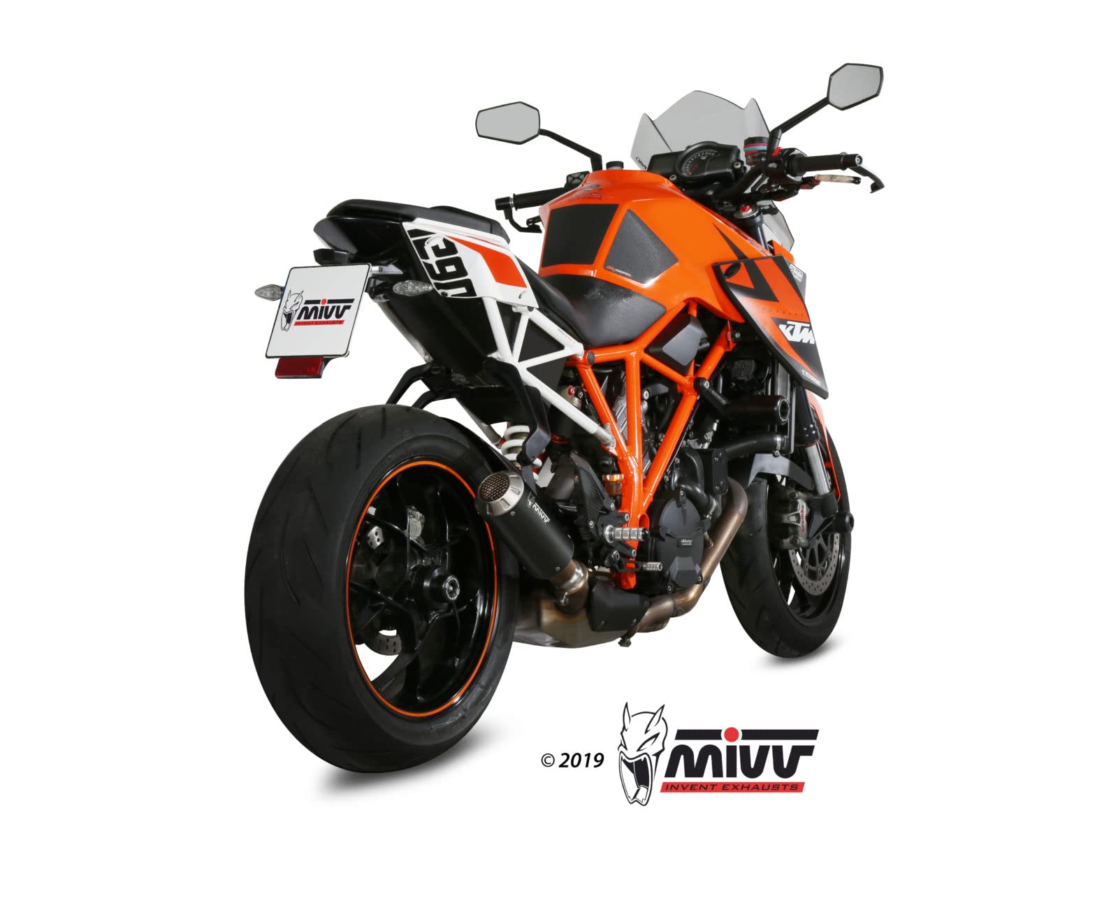 Mivv Scarico per KTM 1290 SUPERDUKE 2014 > 2019 MK3 BLACK ORIGINAL