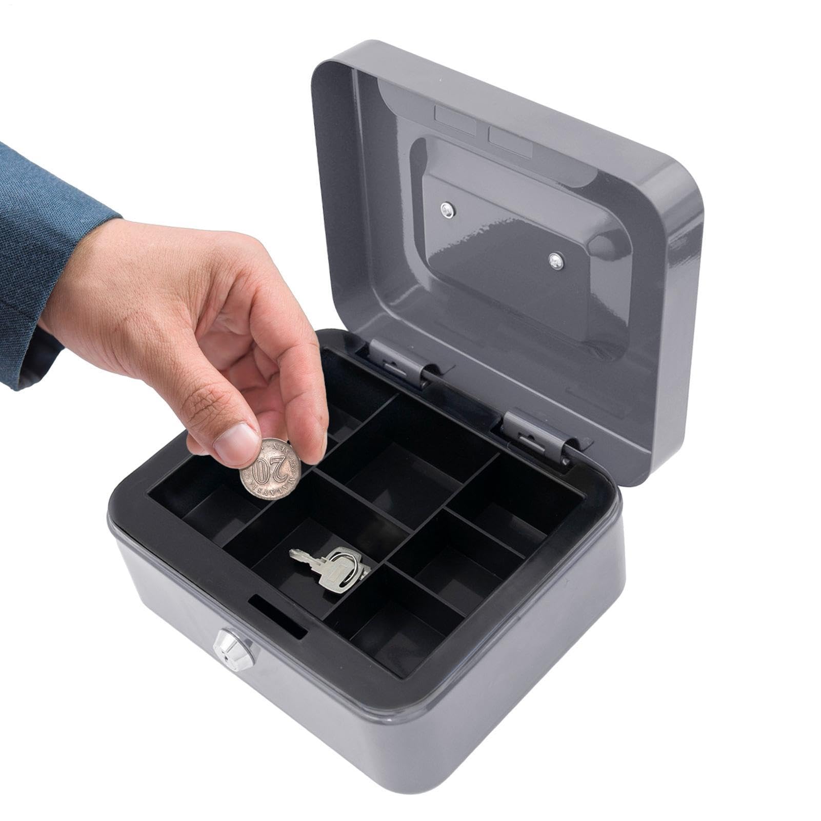 Tirelire en métal pour adultes boîte argent coffret épargne monnaie