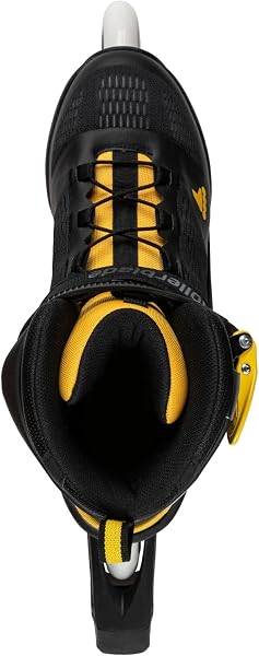 Rollerblade MACROBLADE 100 3WD Pattini in linea da uomo, nero/giallo zafferano, in diverse dimensioni - 4