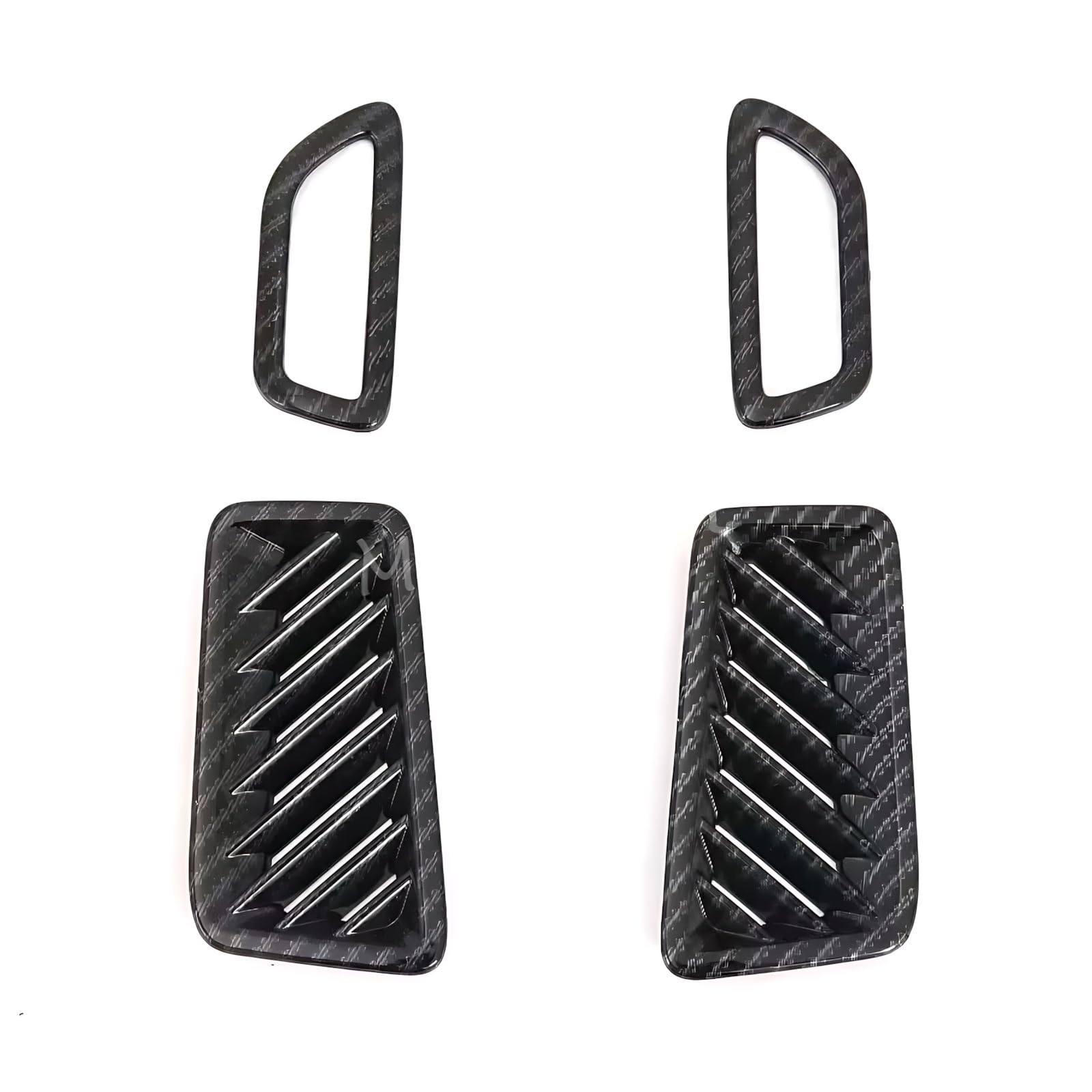 Dashboard Air Vent Frame Compatible with Toyota for RAV4 2019-2024 Car Side Air Vent Trim Frame Air Outlet Decorative Cover Sticker