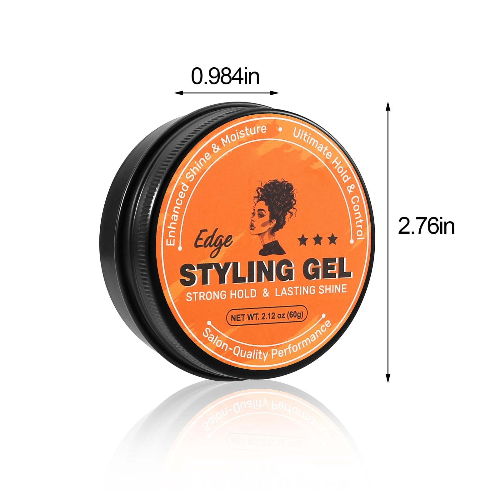 Cire Edge Control,Cire Pour Cheveux à Forte Tenue, Gel Coiffant sSans écaillage Pour Tous Les Types de Cheveux, Non Gras, Gel Pour Tresses Longue Durée, Facile à Utiliser, Plus Lisse