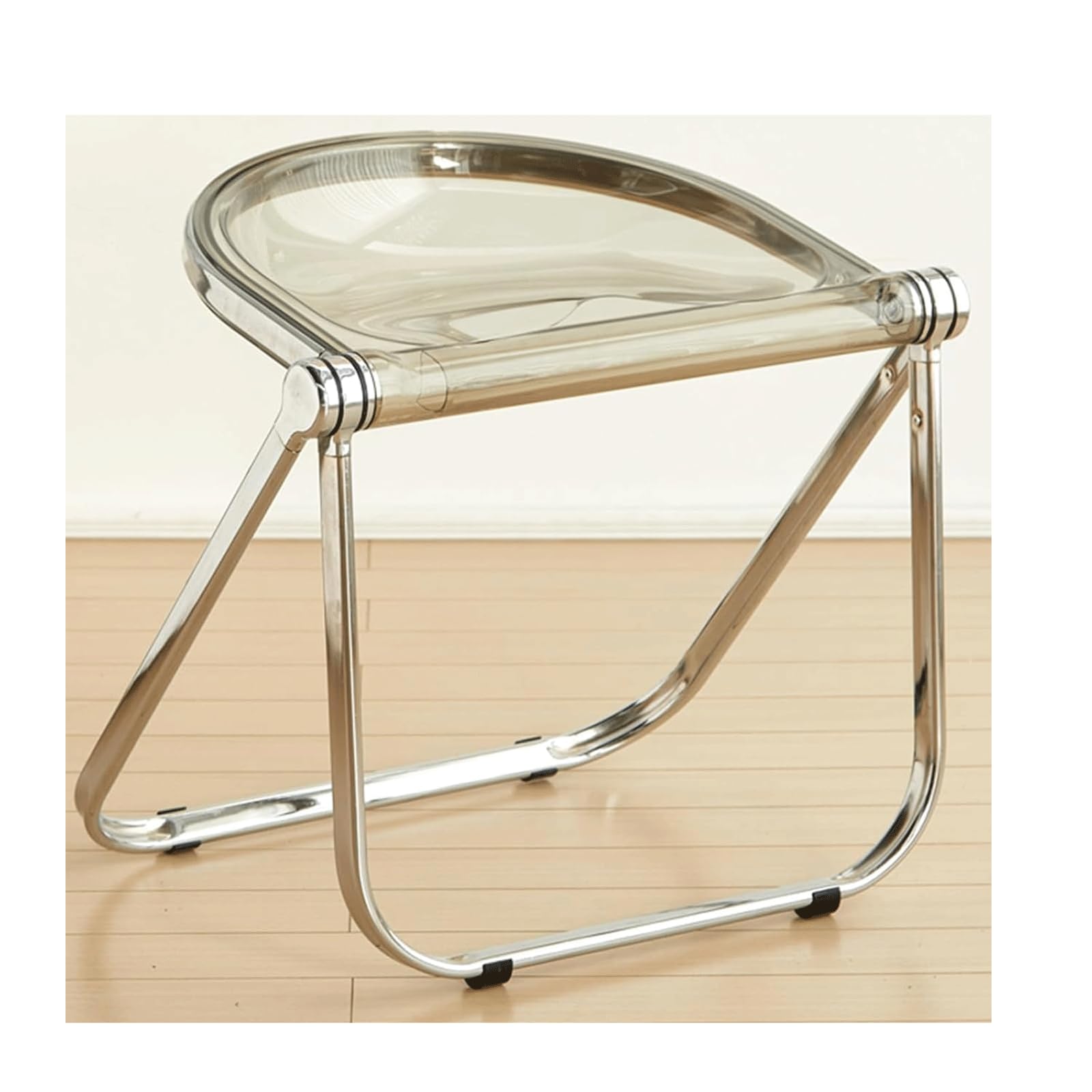 Chaise de salle à manger en plastique pliable avec structure en métal stable
