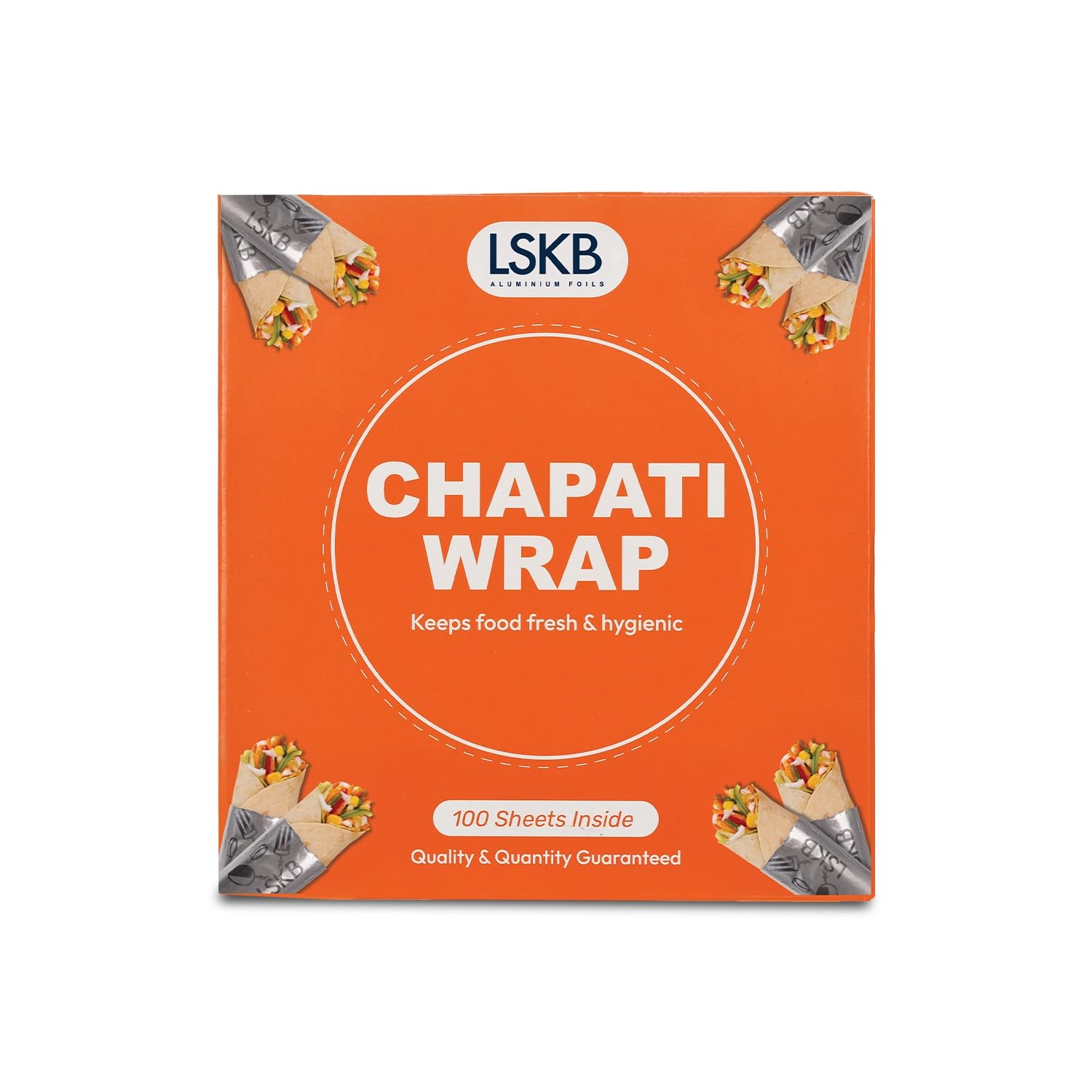 CHAPATI WRAP 100 Pre-Cut Roti Wrapping Aluminium Foil Sheets | 12 Micron Thickness | 27x25 cm Foil Sheets | Ideal for Wrapping Fresh Rotis, Chapatis & Flatbreads-picture-10