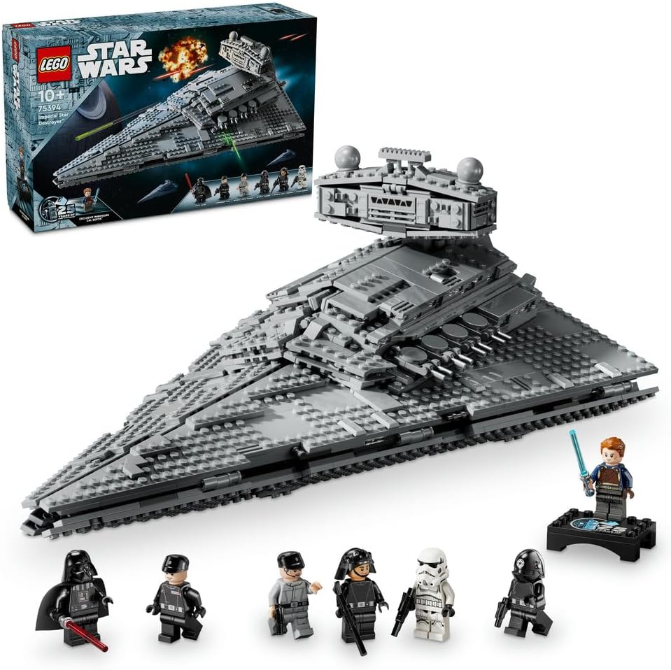 Star Wars 75394 Imperial Star Destroyer - Starship Building Toy with a Detailed Interior and 7 Minifigures incl. Darth Vader - Birthday Gift for 10+ Year Old Boys and Adult A New Hope Fans