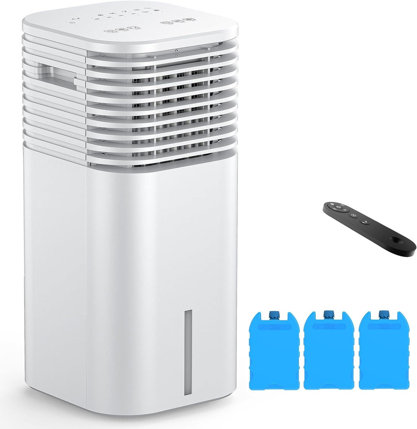 24 Windowless Portable Air Conditioner 15H Timer 120 Oscillation 3-IN-1 Portable AC Unit with Remote 2-Gal Tank 3