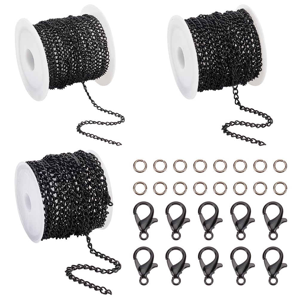 Amazon.com: PH PandaHall 36 Feet Curb Chain Link, 2/3/5mm Twisted Chain ...
