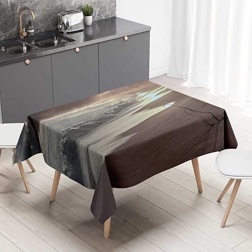 Miniatura 9 de Mantel de cuadros abstractos Redondo para mesa de 4 sillas, mantel de picnic para decoración de cena del hogar, 30 x 30 pulgadas