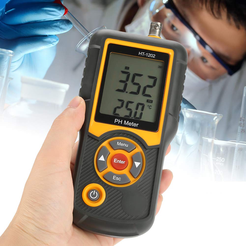 Lipcowe letnie prezenty Tester jakości wody, HT-1202 wysoce precyzyjny cyfrowy tester jakości wody, tester pH mV, miernik temperatury 0~14 PH