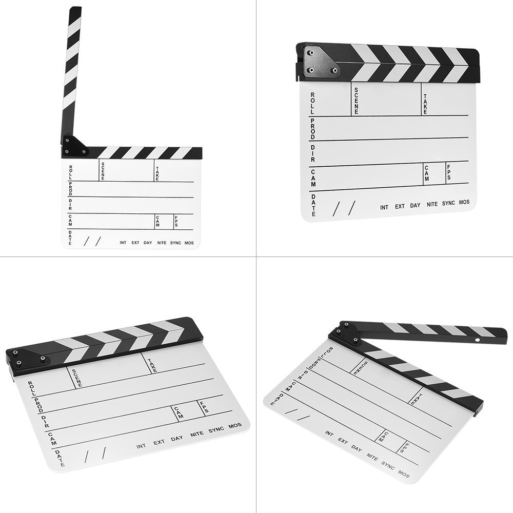 stina director’s item typeS white Amazon.com: Professional Movie Directors Clapboard