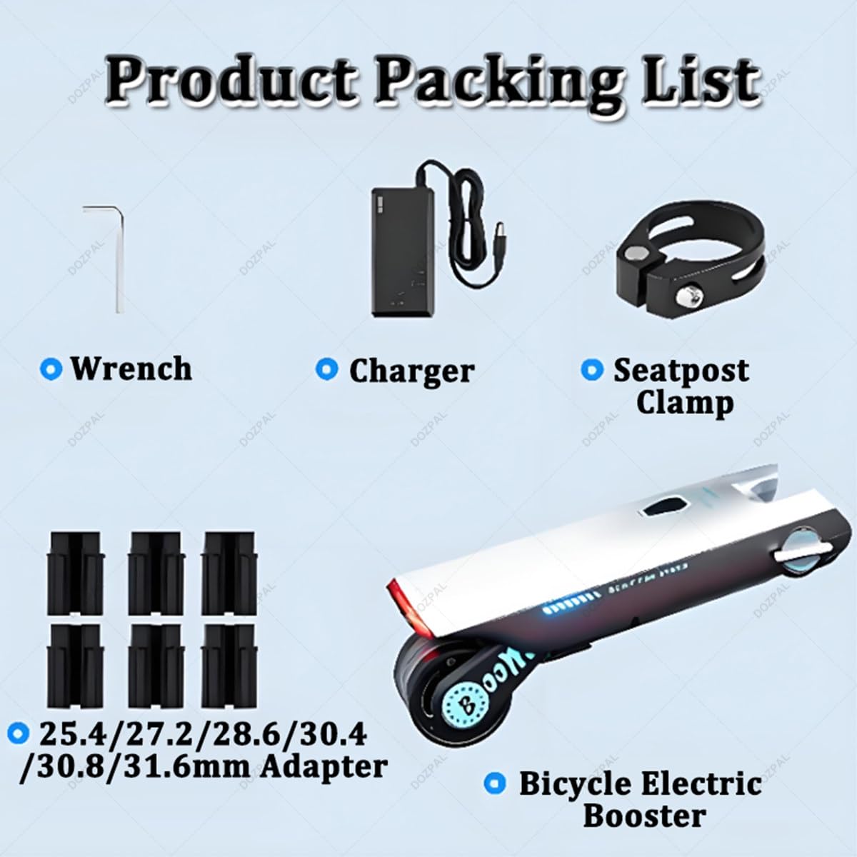 Elektrischer Fahrrad-Booster – Geschwindigkeitssteigerung für Fahrräder, Umrüst-Kit für das Hinterrad (City-, Trekking-, Mountain- & Falträder), App-Steuerung, 4 Unterstützungsstufen B