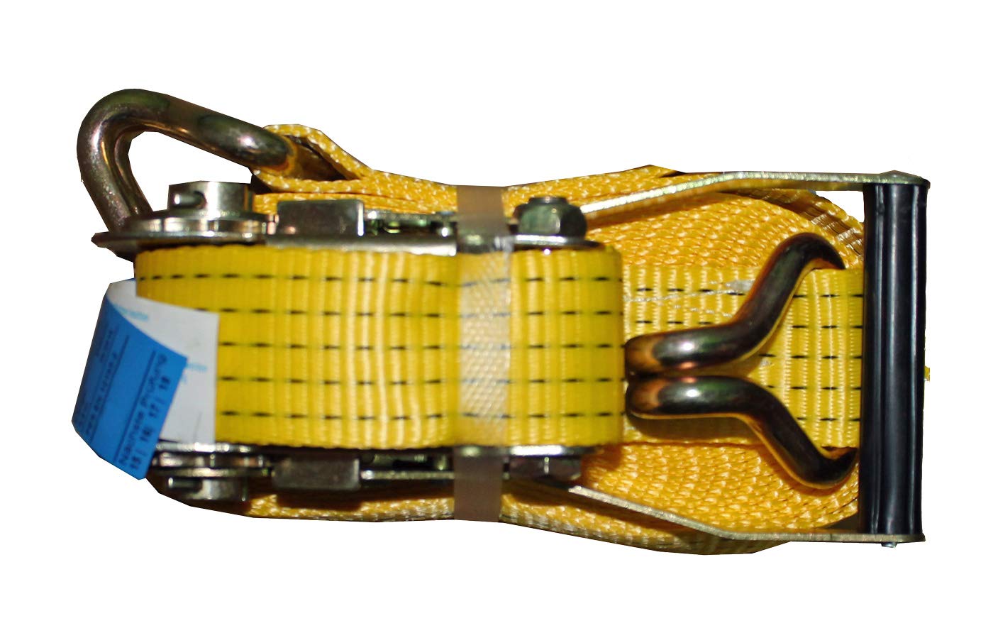 SHZ Ladungssicherung Cargo Strap 5t/10m Gelb Polyester Spitzhaken 50mm Standardratsche 10m