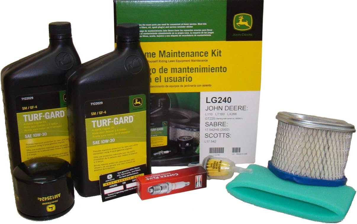 John Deere Original Equipment Model LX266 Maintenance Kit + Highlift Blades, 42C Mower Deck