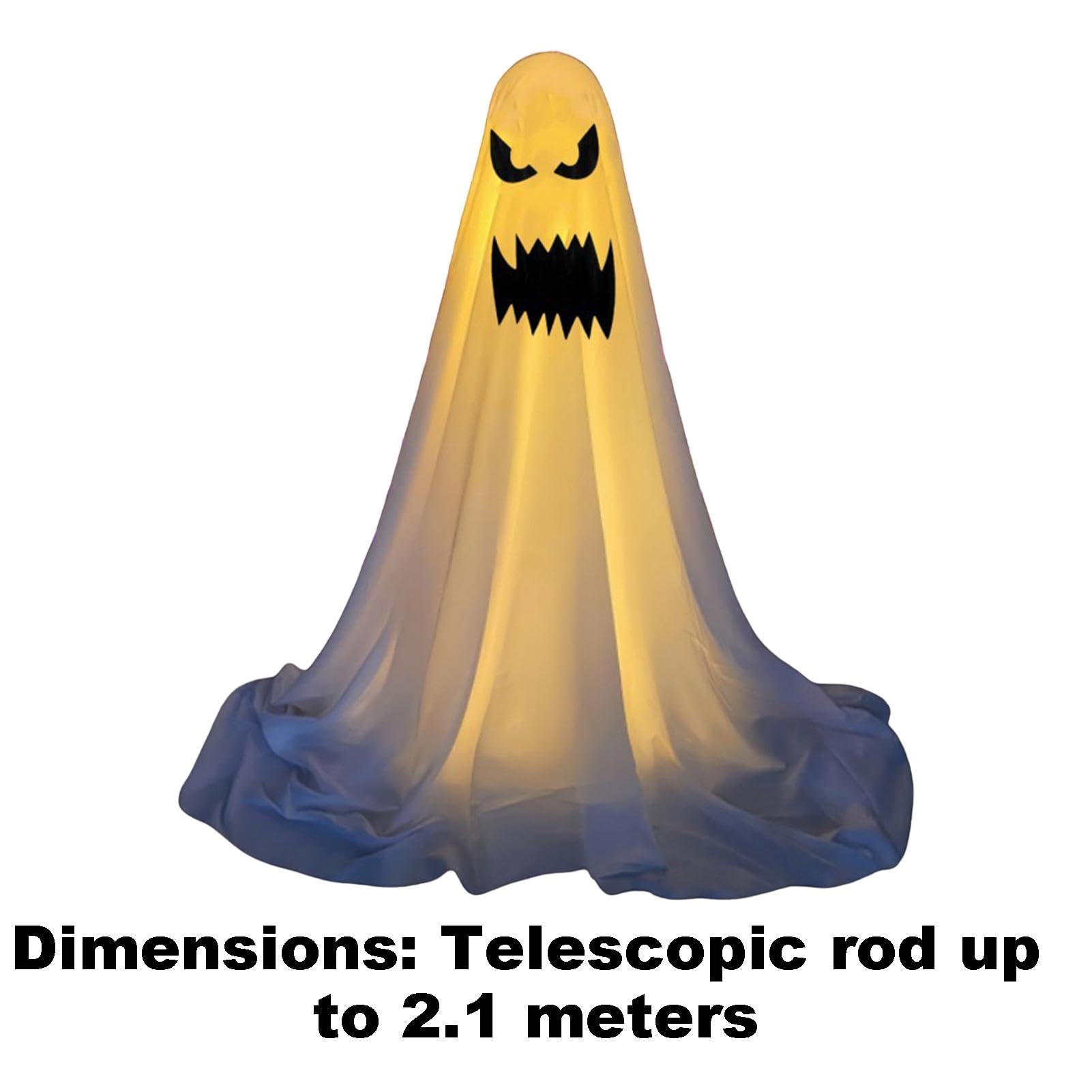 Halloween si illumina fantasma | Decorazione spettrale in piedi con fantasmi , struttura di supporto in metallo per la casa per feste di Halloween, case infestate, carnevali del campus, stanze | fantasmi , struttura di supporto in metallo per la casa per