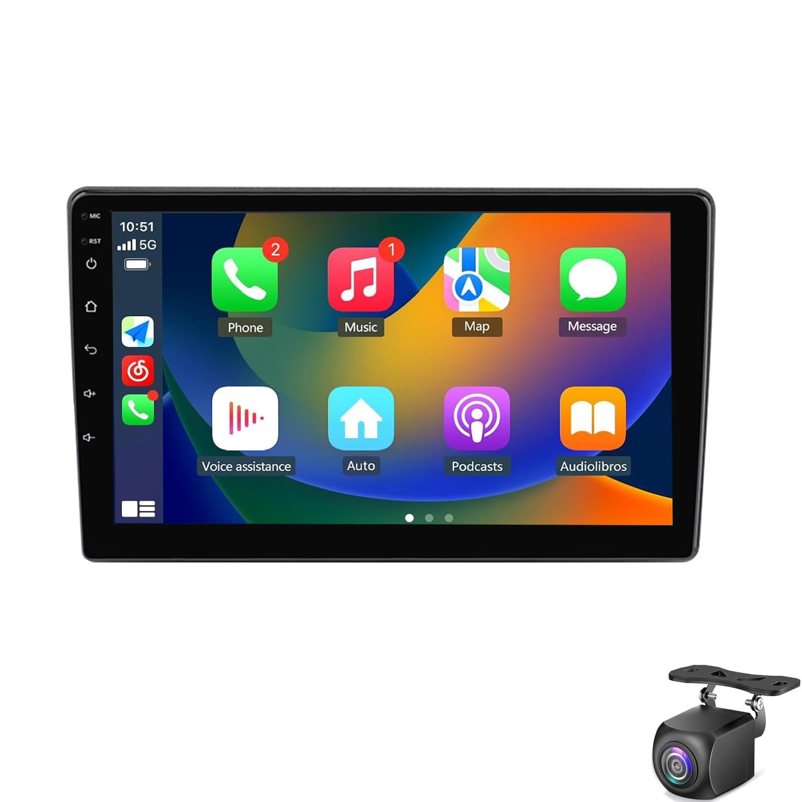 BCBSYCJP Car Radio with Wireless CarPlay Android Auto for KIA CEED 2006-2012 9 Inch Stereo Mirror Link Bluetooth with Android Auto Carplay Wireless WIFI FM GPS,8 Core 2G+32G