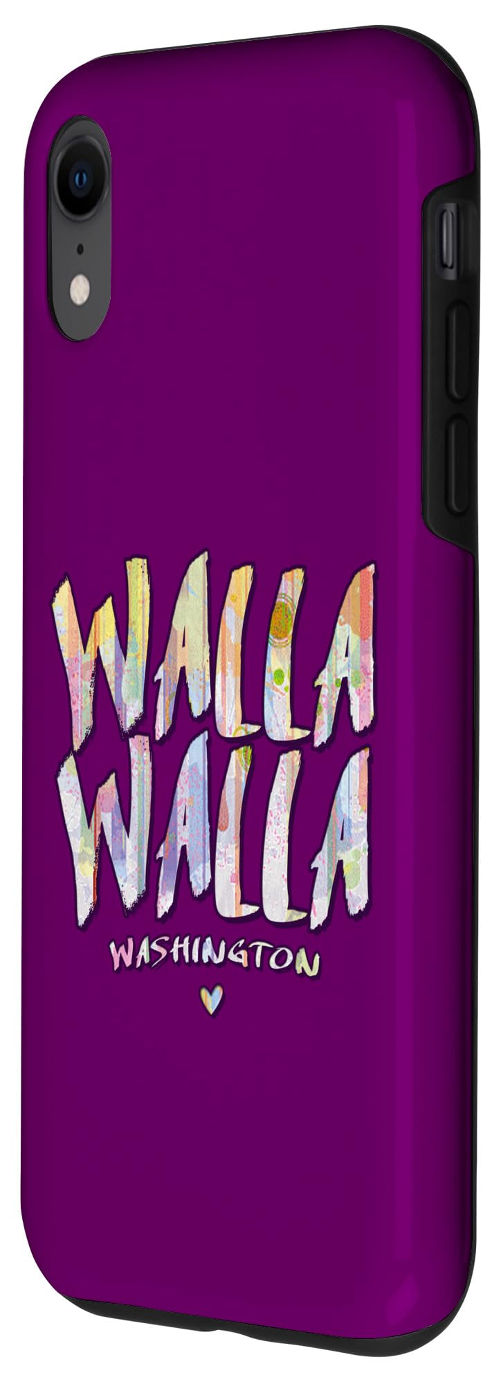 iPhone XR Walla Walla Washington - Walla Walla WA Watercolor Logo Case - Image 2
