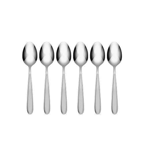 Oneida H001006AL20 Jordan Sandblasted Everyday Cucharitas de uso diario, juego de 6