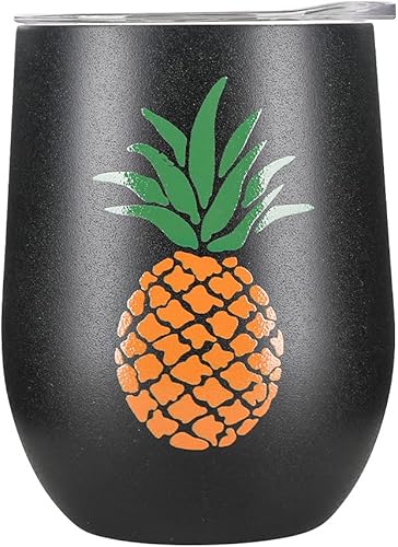 Life's Easy Vaso de vino de acero inoxidable con tapa, 12 onzas, vaso de vino de viaje aislado al vacío con tapa, vaso de vino de viaje  Acero