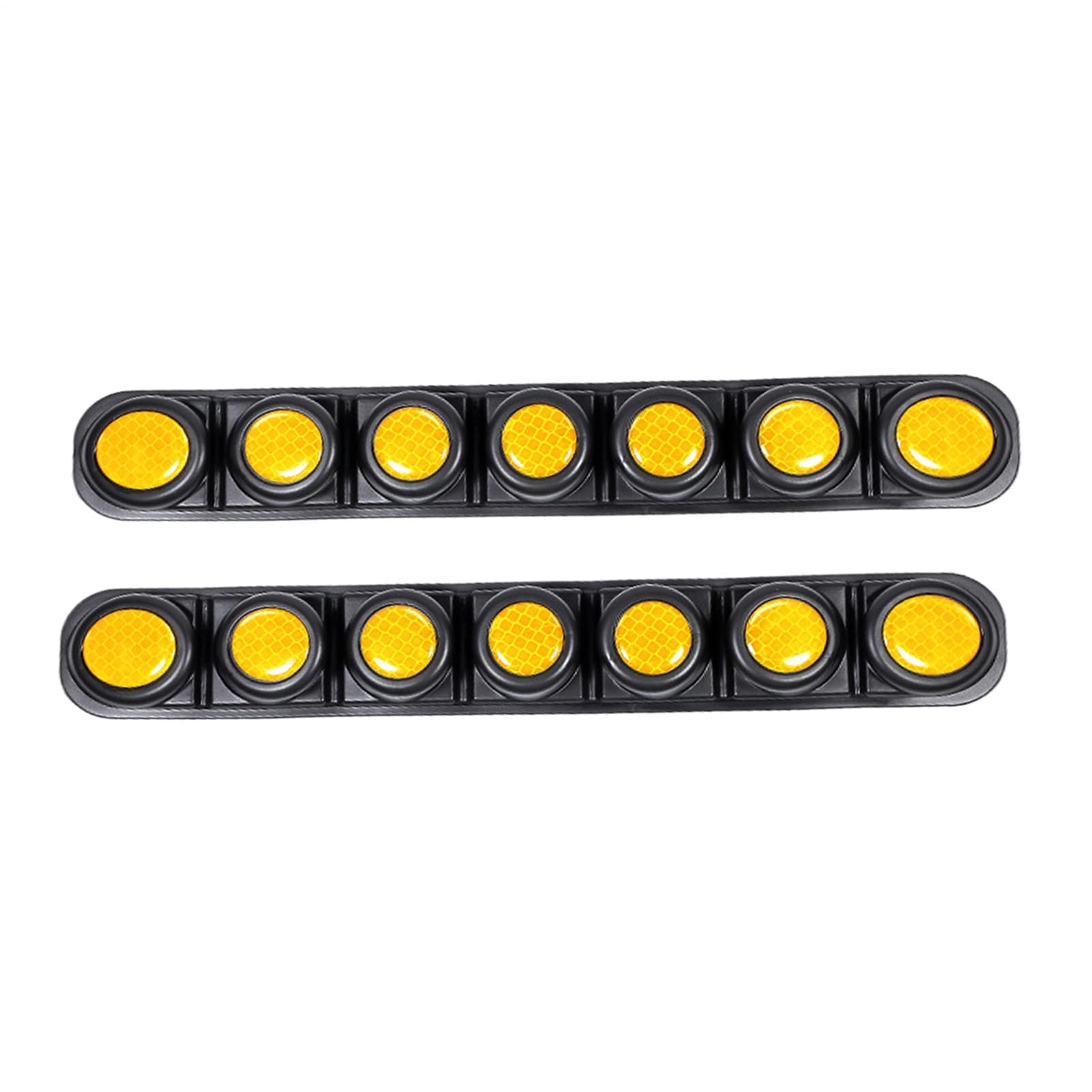 XINHONGJIMAOYI 2 Pack Reflective Folding Bumper Strips for BMW 2er U06 Active Tourer 2022, Waterproof Impact Resistant Car Door Edge Guard Anti-Collision Scratch Protector,Yellow