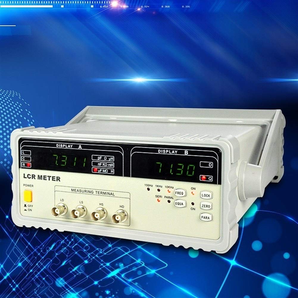 DISIROU Digital LCR Meter 10KHz MCH-2811C 100Hz-10KHz Testing Meter, L-Q, C-D, R-Q Test Used in Energy, Power Industry, Scientific researc