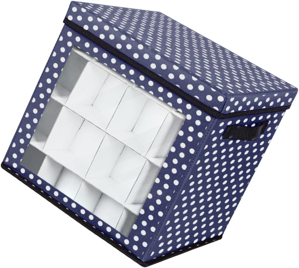 Christmas Ball Storage Box 36-compartment Oxford Fabric Ornament Organizer Sturdy Xmas Decoration Container for Holiday Home Storage