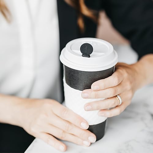 Miniatura 3 de StixToGo - Tapones para bebidas  Accesorio de café para prevención de fugas para bebidas calientes, tapones de café desechables, se adapta a tapas