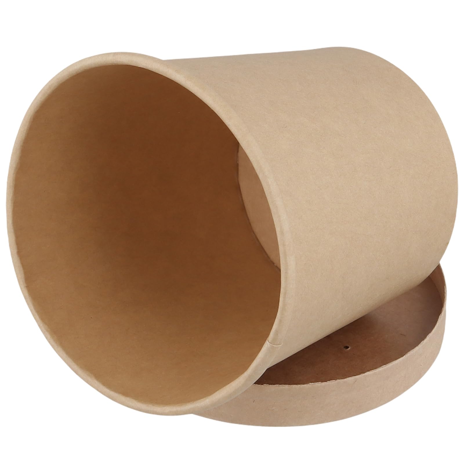 40 Bicchieri Carta Kraft Marrone 780 ml con Coperchio, Monouso Biodegradabili per Zuppe, Gelati, Snack e Asporto, 26 oz