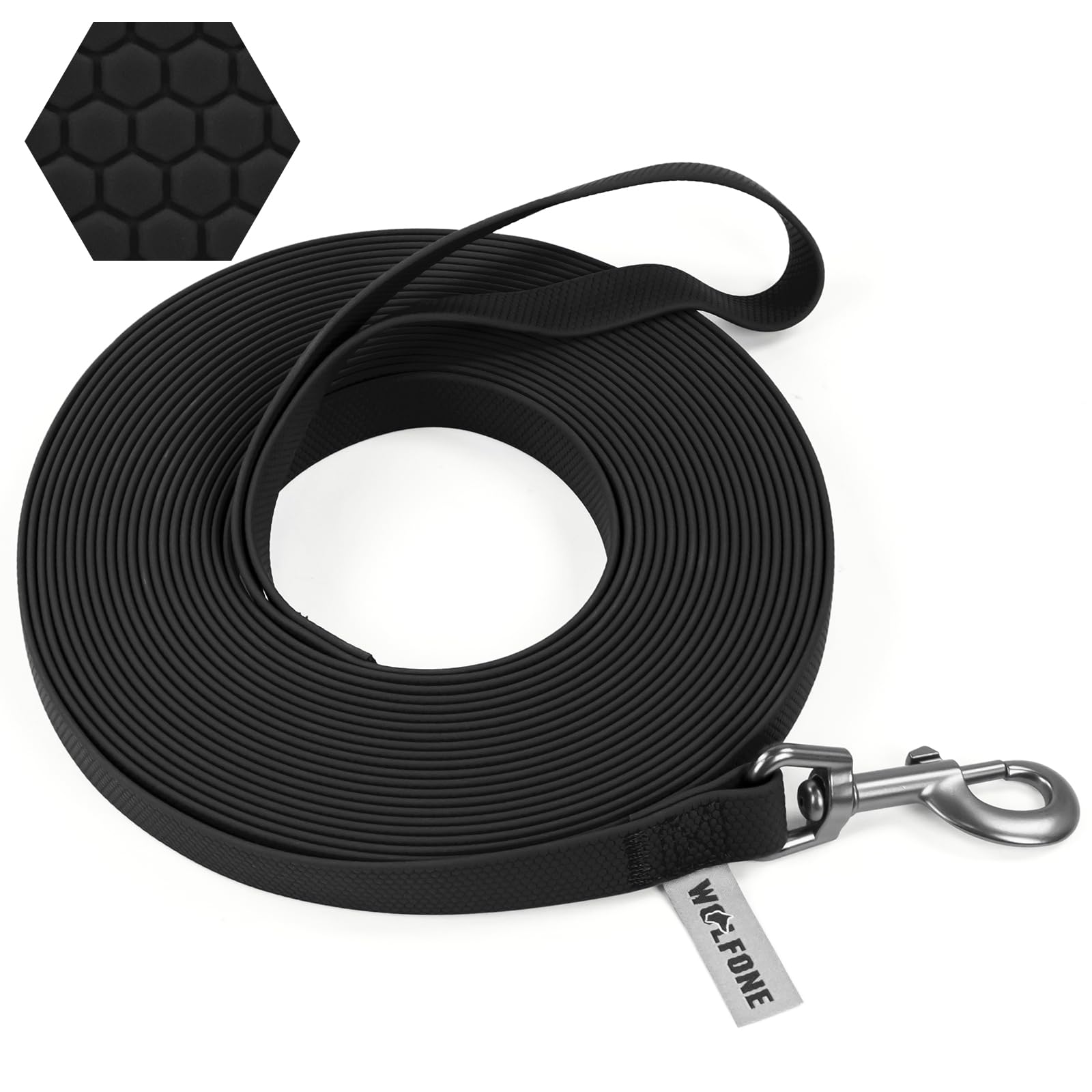 Longe de dressage 15m Wolfone pour chien qui tire : étanche et antidérapante
