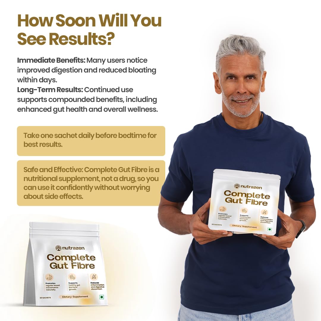 Nutrazen Complete Gut Fiber, 8.78g Fibre, WeightManagement & Debloat — Amazon image 5
