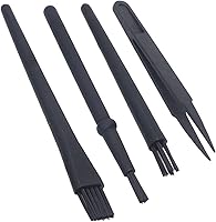 Vista 9 de Cepillo de teclado portátil antiestático, cepillo de limpieza electrónica con pinzas, cepillo antiestático, aspiradoras de computadora