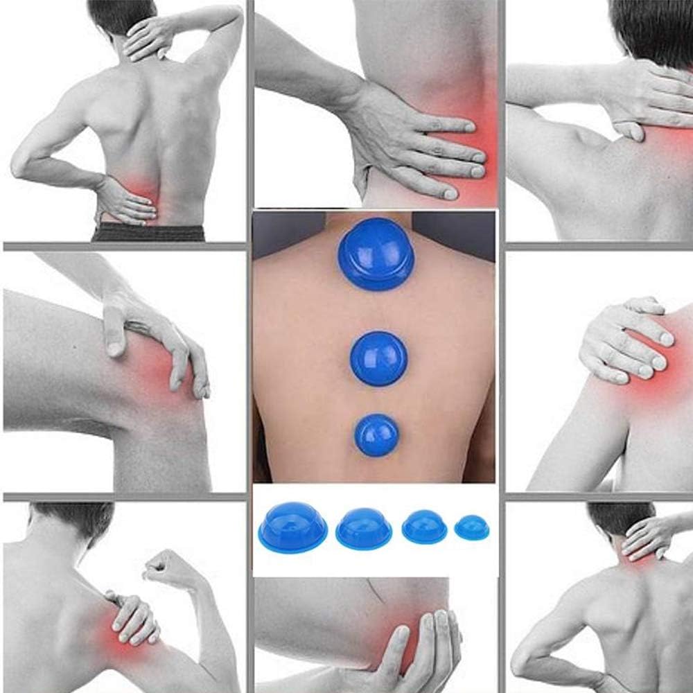 12 Pcs Silicone Massage Cupping Set Vacuum Cupping Acupuncture Cupping Therapy Set Professional Body Massage Cup Set Vacuum Massage Cupping for Pain Relief Muscle Relaxation,Pack of 12 - Image 5