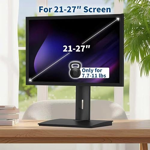 Miniatura 3 de Vesa - Soporte para monitor, ajuste de altura de resorte giratorio e inclinable, compatible con monitores de 32 pulgadas y peso entre 4.8 y 11