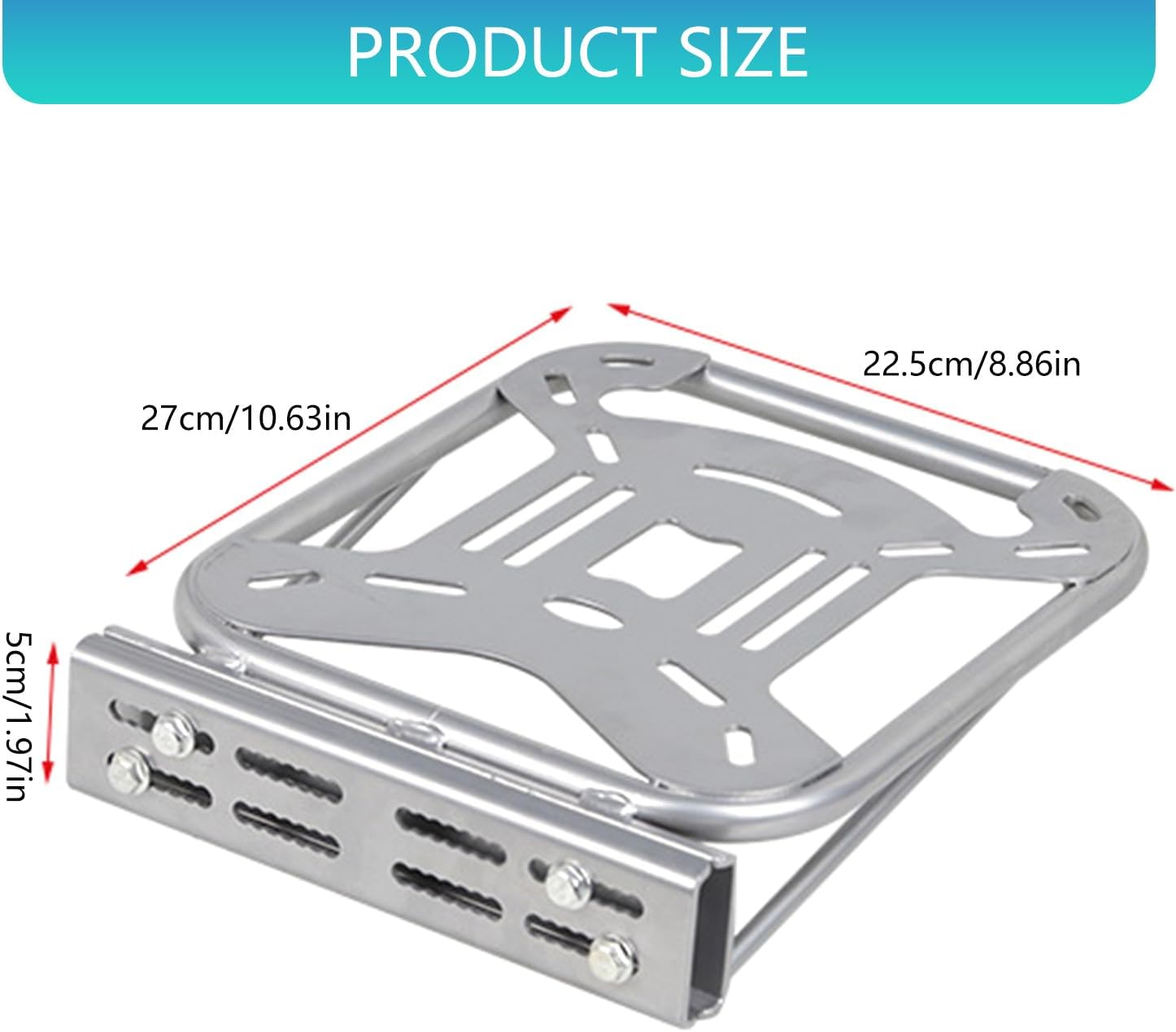 Versatile Luggage Rack Cargo Rack Mount for Electric Bikes and Scooters Simple Assembly Sturdy Construction Versatile Luggage Rack Cargo Rack Mount for Electric Bikes and Scooters Simple Assembly