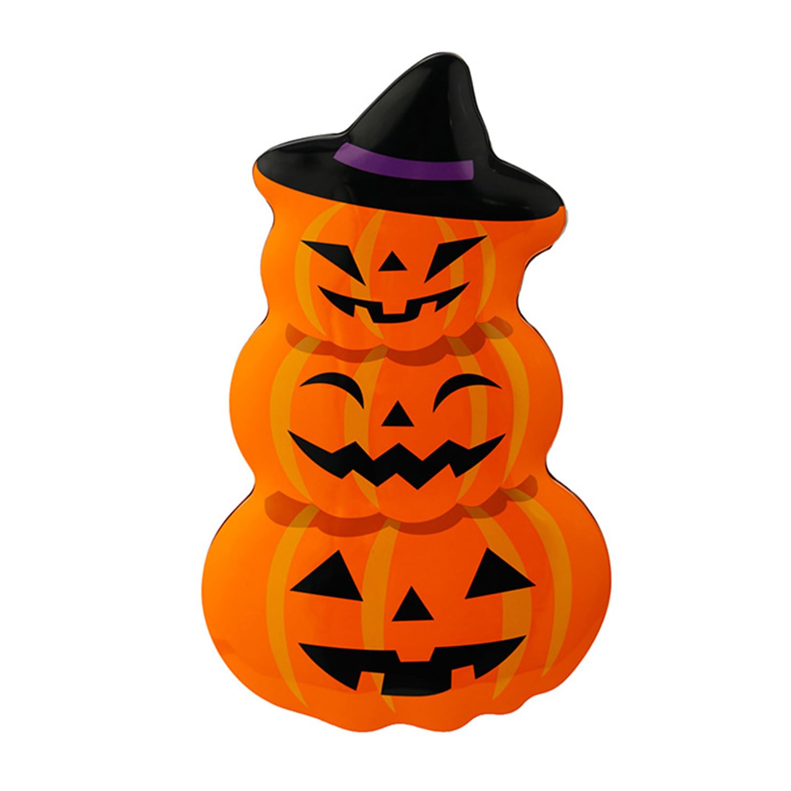 Tsophreniq Decorative Halloween Tin Container Great for Candy Packaging and Home Decoration Tinplate Storage Box Present Storage Container