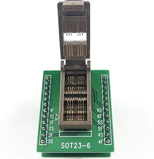 Kelvin Programming Socket SOT23-3 5 6L Programming Socket Adapter Gold-Plated Width 1.7MM