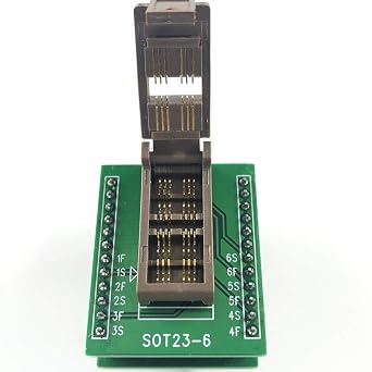 Kelvin Programming Socket SOT23-3 5 6L Programming Socket Adapter Gold-Plated Width 1.7MM