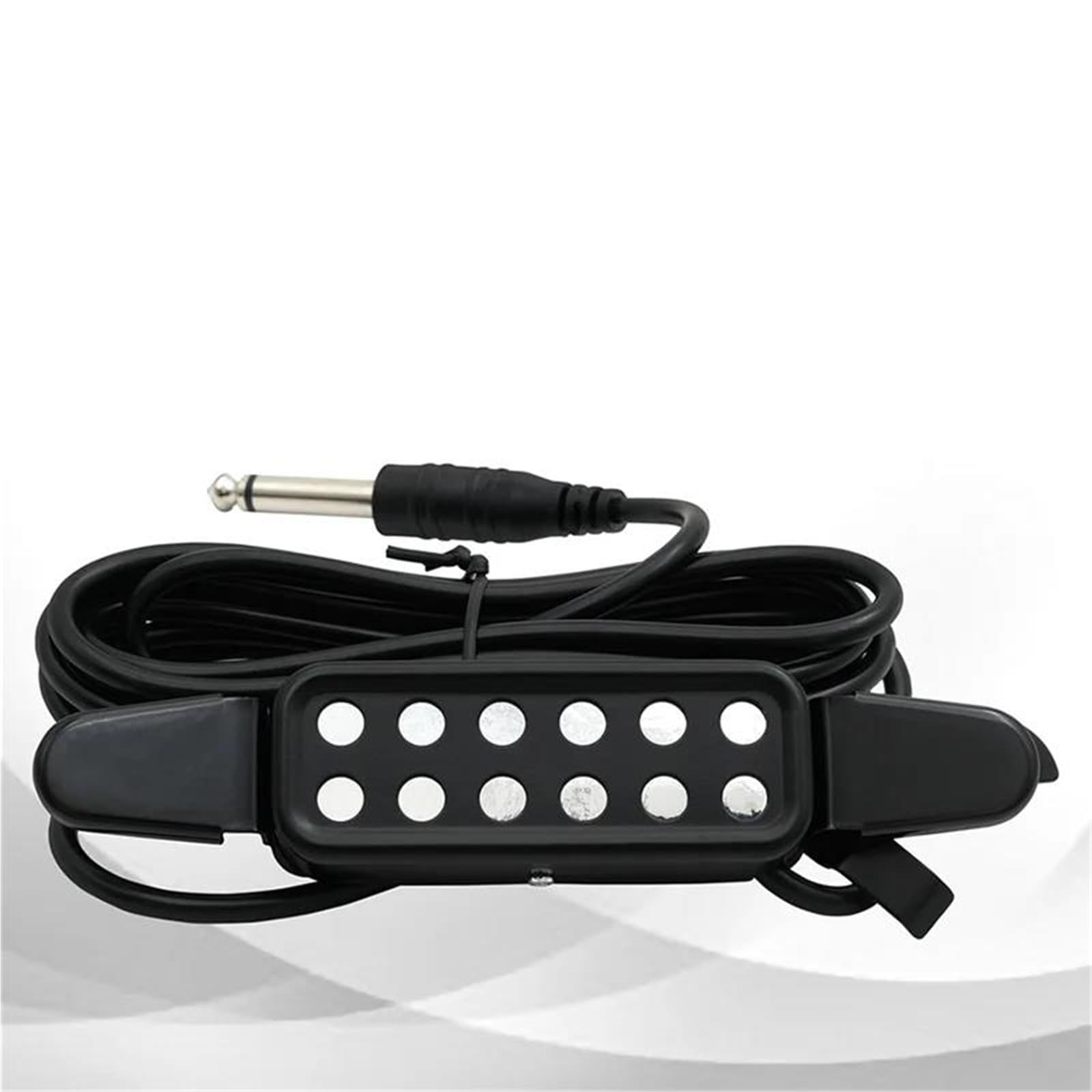 Pickup per buca sonora a 12 fori Trasduttore magnetico Accessori per chitarra Nero Pickup Chitarra Acustica