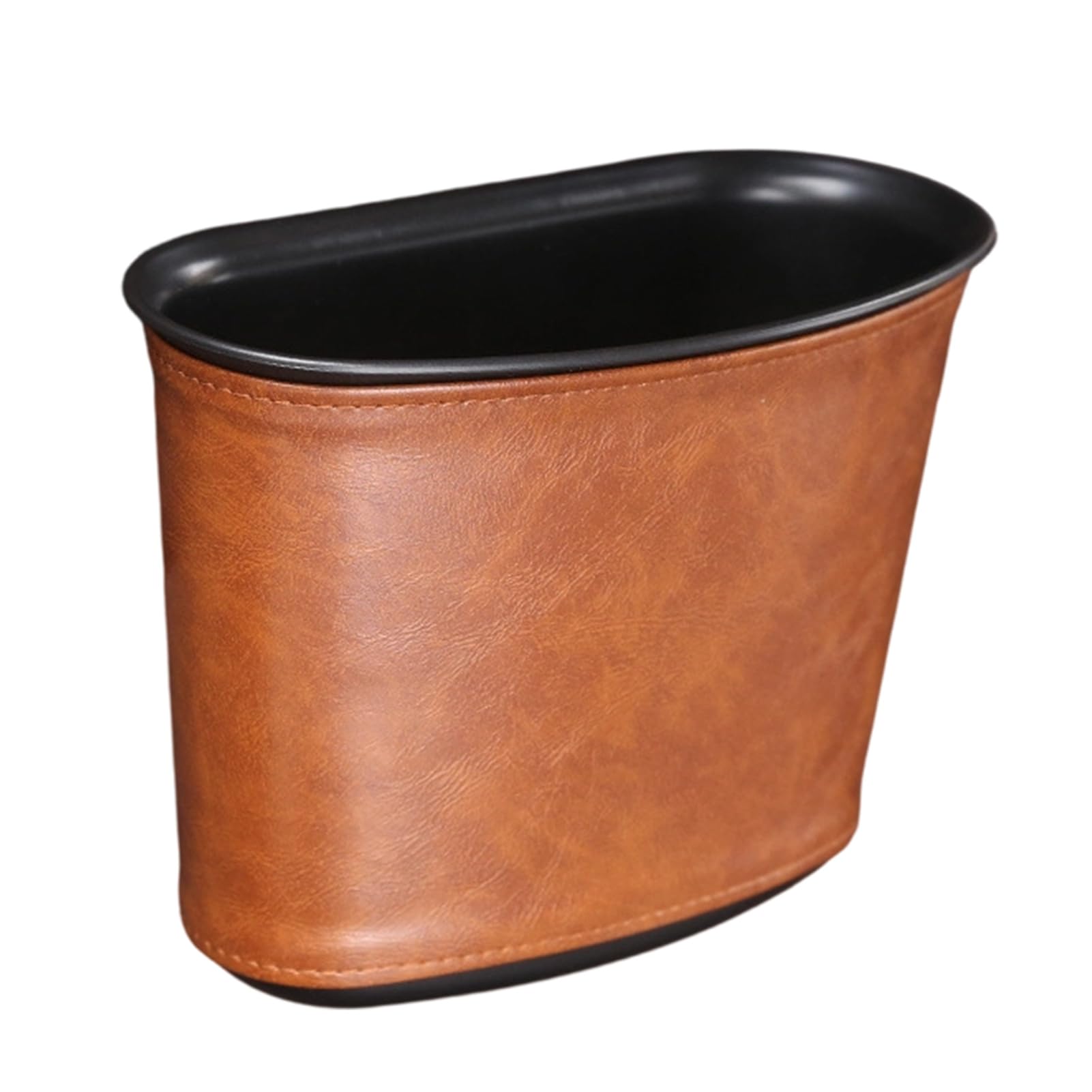 matumou Car Trash Can for Vehicle Faux Leather Hanging Door Storage for Garbage Waterproof Organizer Pouch for Car Interior