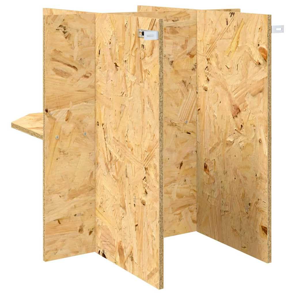 vidaXL Terrarienbasis Braun 50 x 50 x 50 cm OSB, Rustikale, stabile Terrarienbox, Perfekter Lebensraum, Stauraum für Reptilien, tierfreundliche Basis für Schlangen und Echsen
