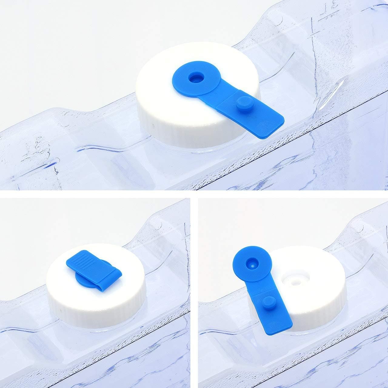 Bar Amigos Lot de 2 distributeurs d'eau étroits pour réfrigérateur - 3 L - En plastique PETG - Avec robinet - Pour voyage, bureau, camping