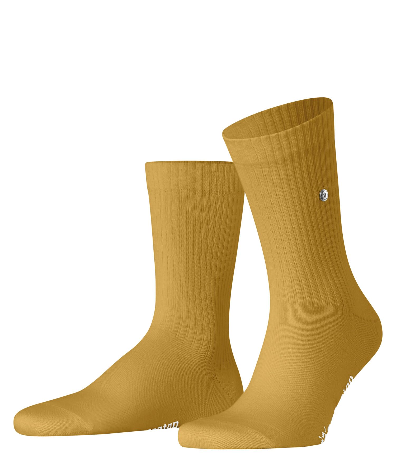 Burlington Men's Bond Street M So Cotton Plain Socks 1 Pair, Yellow Corn 1334, 6.5-11