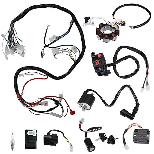 Reemplazo del arnés de cableado eléctrico ATV Quad 150200250300CC para estator Kawasaki
